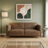 SOFA 2 PUESTOS BLOCK - 402254 MARRON OSCURO(CD) Unica