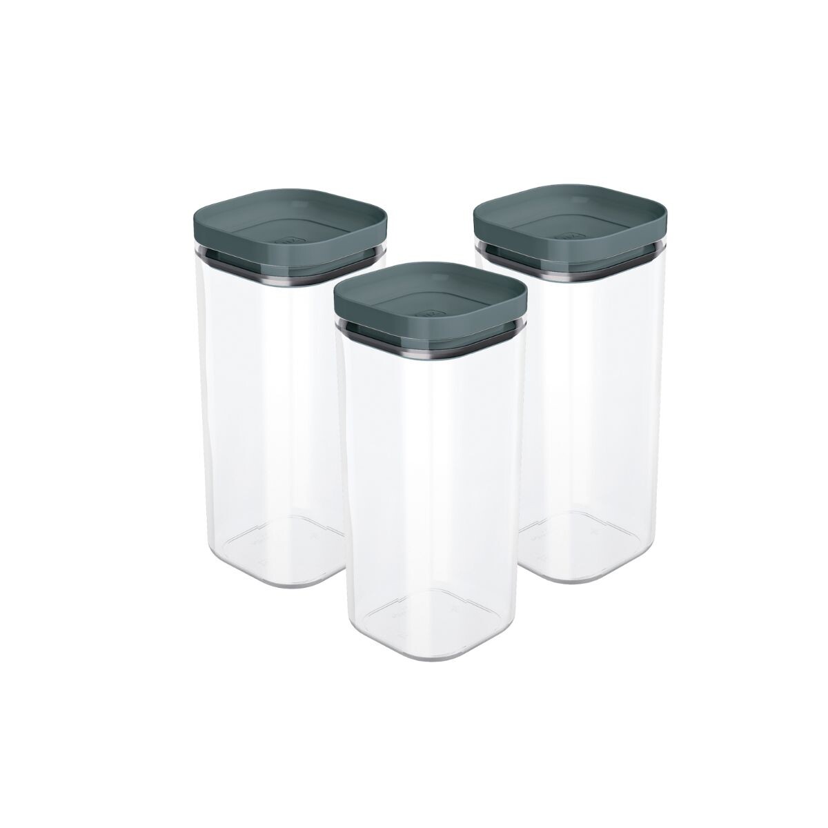 Set x3 Pote hermético 1,5L - GRIS 