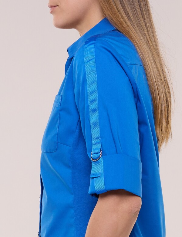 Camisa Algodon Con Laterales Elastizados ROYAL