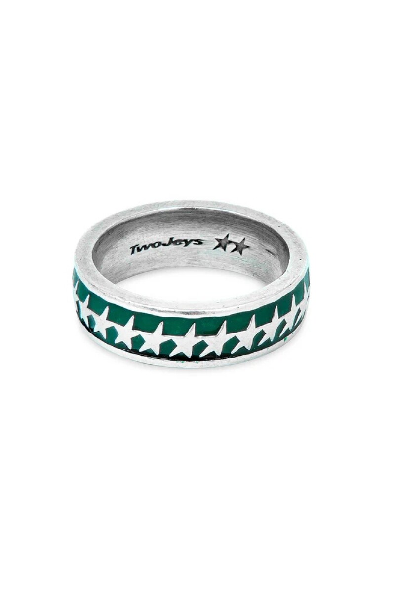 All-round Icon Ring Green Plata