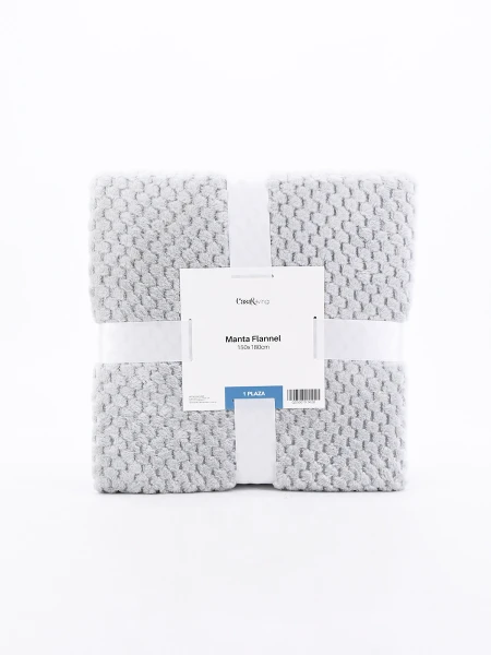 FLANNEL PANAL 1 PLAZA GRIS