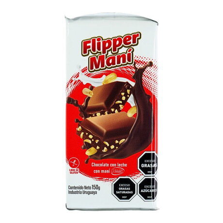 Tableta de chocolate con maní Flipper Haas 150g Tableta de chocolate con maní Flipper Haas 150g