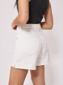 SHORT JEAN LAVUER RUSTY Blanco