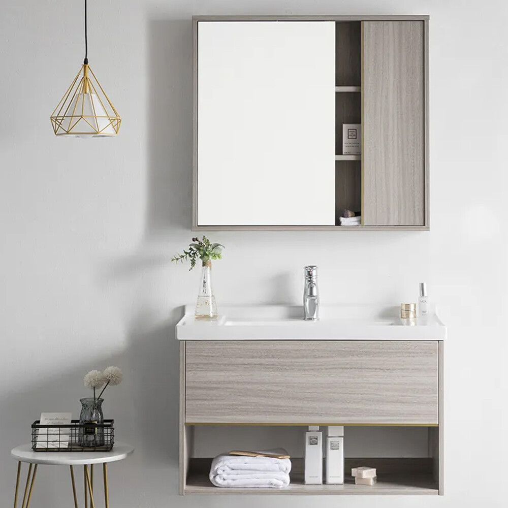 MUEBLE DE BAÑO AÉREO MODELO 1063-80 / MUEBLE + BACHA + ESPEJO Mueble De Baño Aéreo Modelo 1063-80 / Mueble + Bacha + Espejo