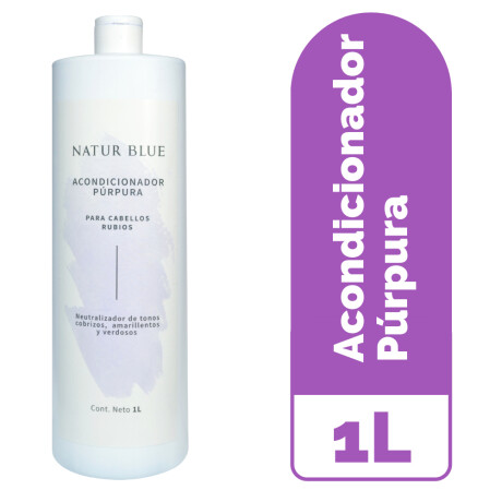 Acondicionador Púrpura para Rubios NATUR BLUE 1 L