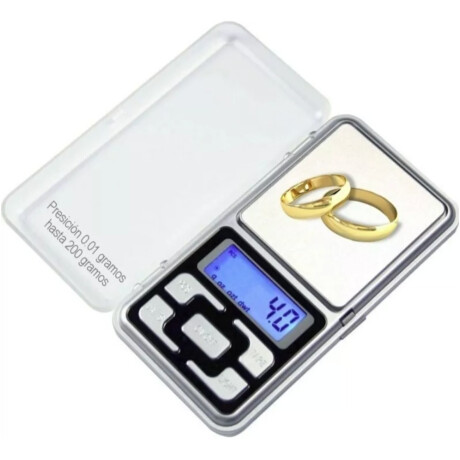 Balanza Digital De Precisión 0,01g Hasta 200g De Bolsillo Gris