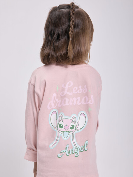 Remera estampa Rosa Pastel