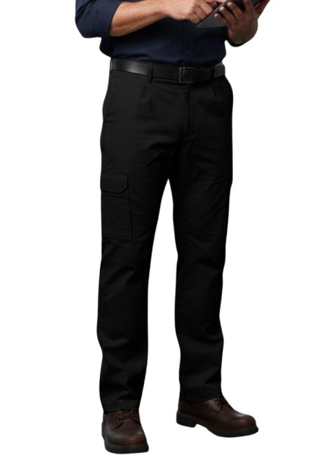 Pantalón brin cargo Negro