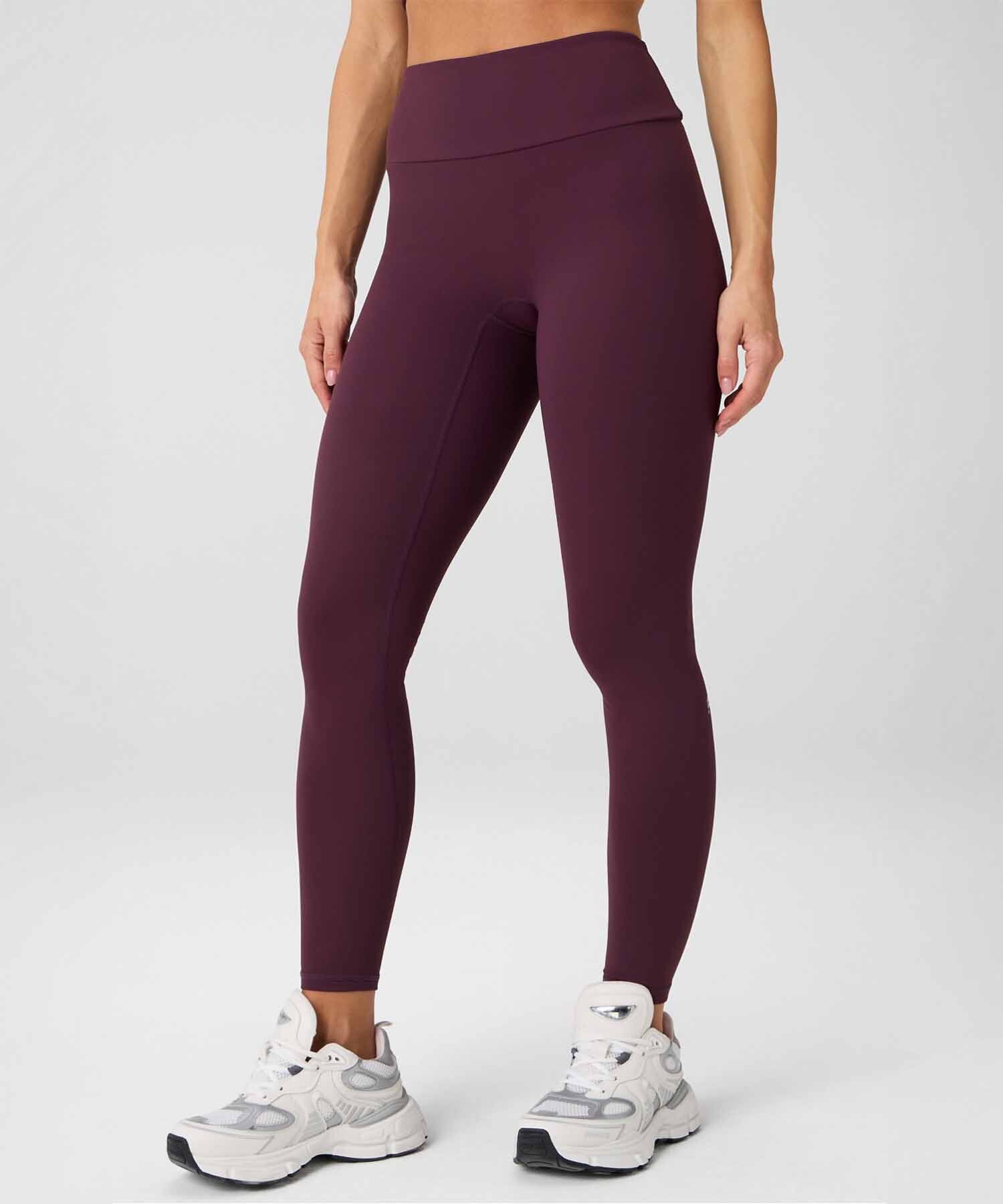 Leggings Booty Scrunch PureLuxe V-Back Mujer Oxblood