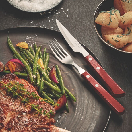 Cuchillo Chuletero Polywood Acero Inoxidable Tramontina Cuchillo Chuletero Polywood Acero Inoxidable Tramontina