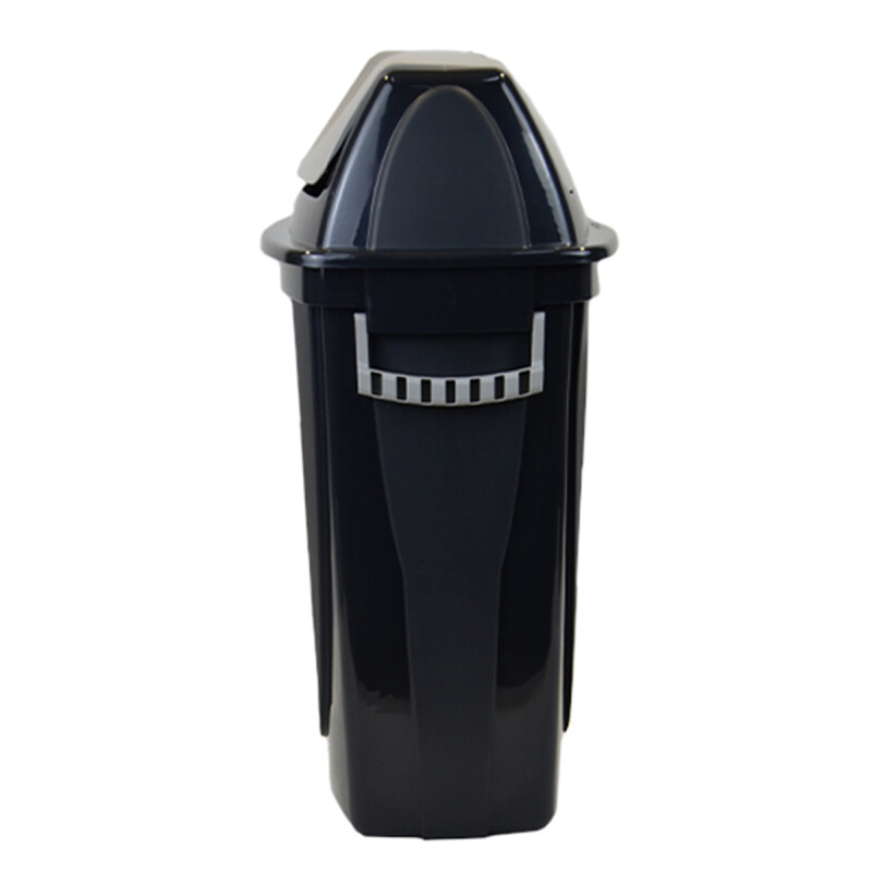 Tarro de residuos con tapa vaivén 58 lts Ecoblack NEGRO