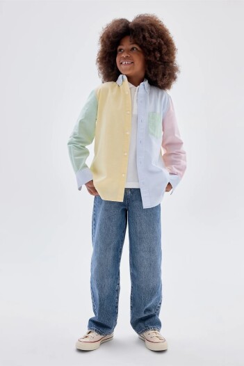 Camisa Oxford Niño Sp Easter Color Block