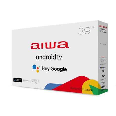 Smart tv aiwa 39' hd 720p | androidtv | chromecast built-in Negro