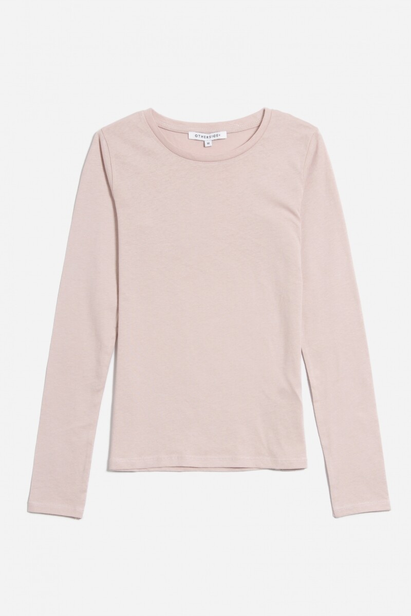 Remera cuello redondo BEIGE