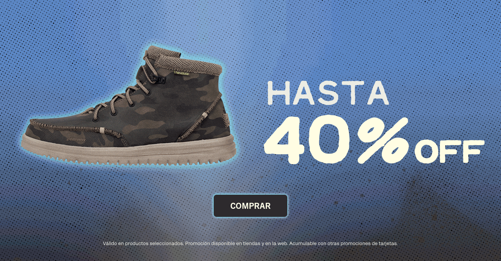hey dude 40%