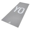 Colchoneta Yoga Mat 4mm Negra Reebok Gris