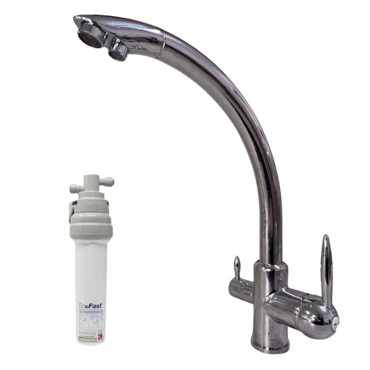 Grifo 3 VIAS Hook con Purificador Bajo Mesada - Ecofast 