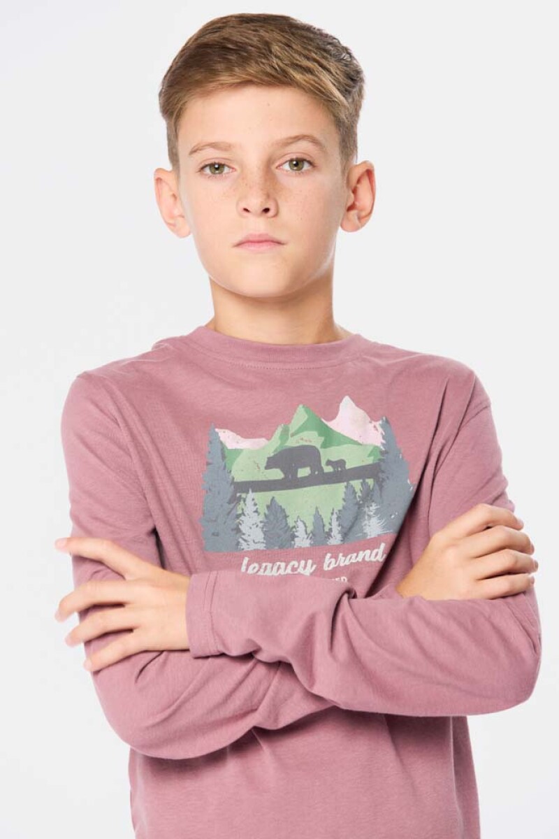 REMERA ESTAMPADA - Rosa 