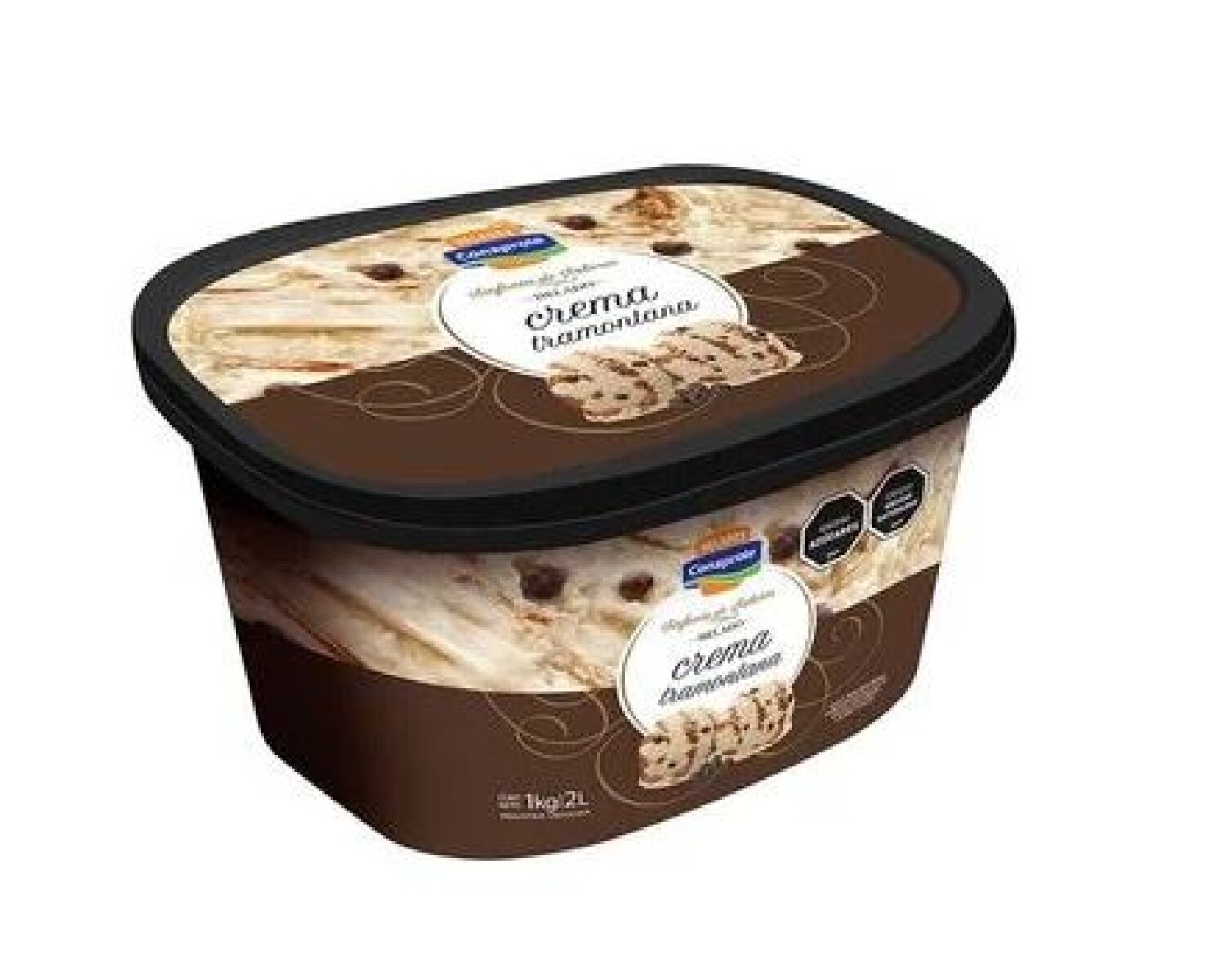Helado Sinfonía Crema Tramontana x2Lt Conaprole 