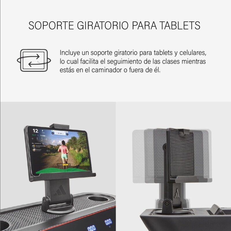 Caminador Adidas T23 Smart Treadmill – Equipo Reacondicionado Negro