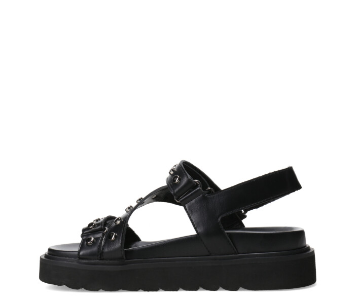 Sandalia ZYKA estilo teva con tachas Black