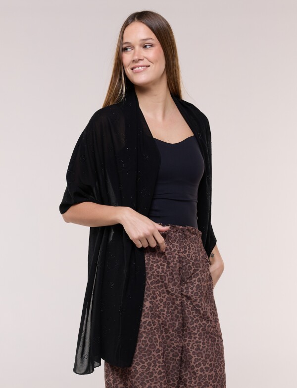 Pashmina Brillos NEGRO