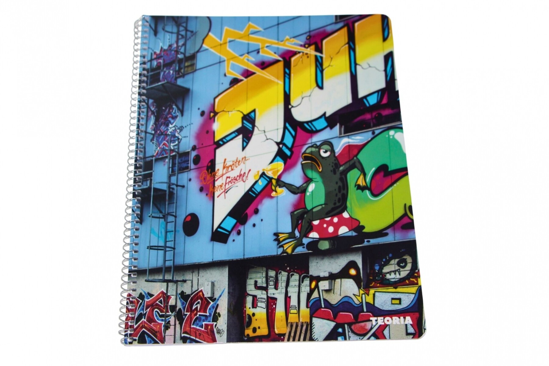 CUADERNOLA TEORIA 70 HOJAS RAYADA - TAPA GRAFITI 