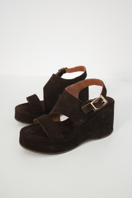 Sandalia Camelia Marron