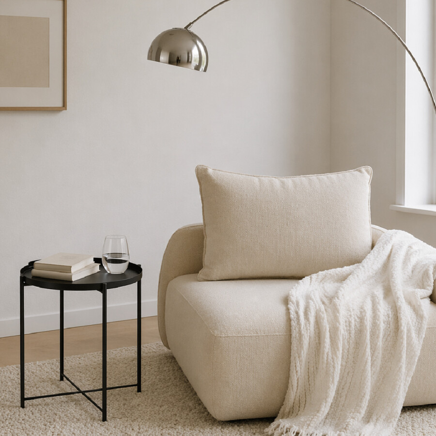 Mesa Baja Tray - Bandeja Extraible - Chica Negro