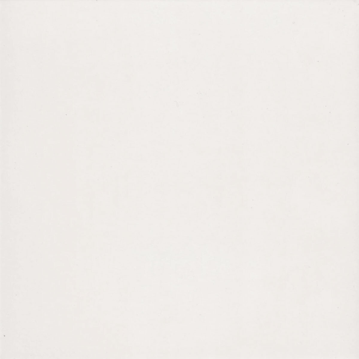 Cerámica Piso Y Pared 20X20 Blanco Color Pleno Semi Mate 