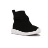 Molekinha Calzado Deportivo Mid Casual Tejida Suela De Goma Negro-plata