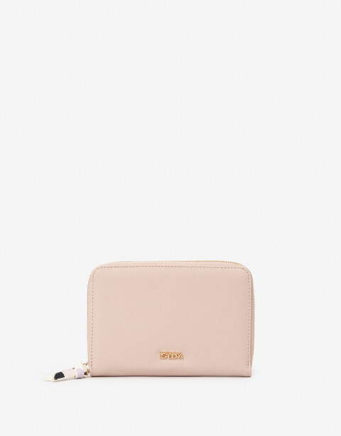 Ficheros Zip Round Billetera Fichero Rosa - Rosa Claro