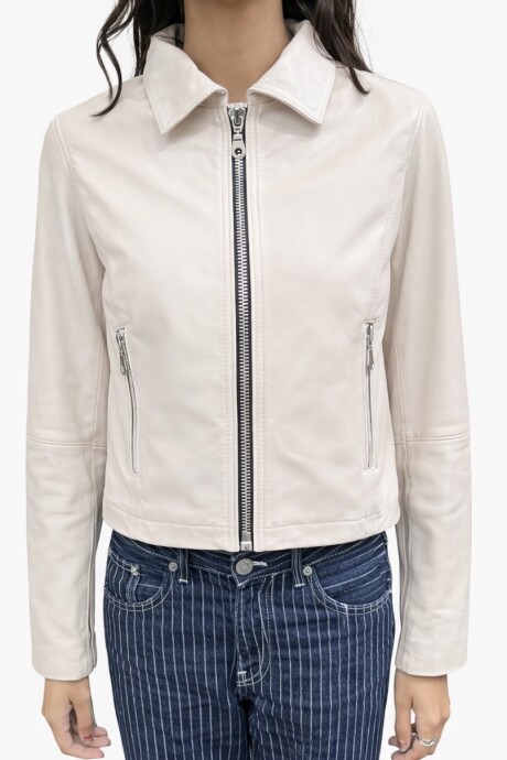 Chaqueta de Cuero Lupe Arena