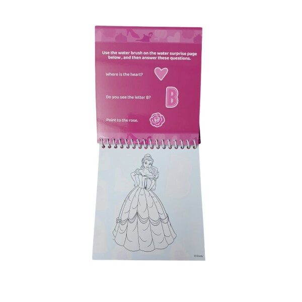 Libro de pintura con agua Princesas