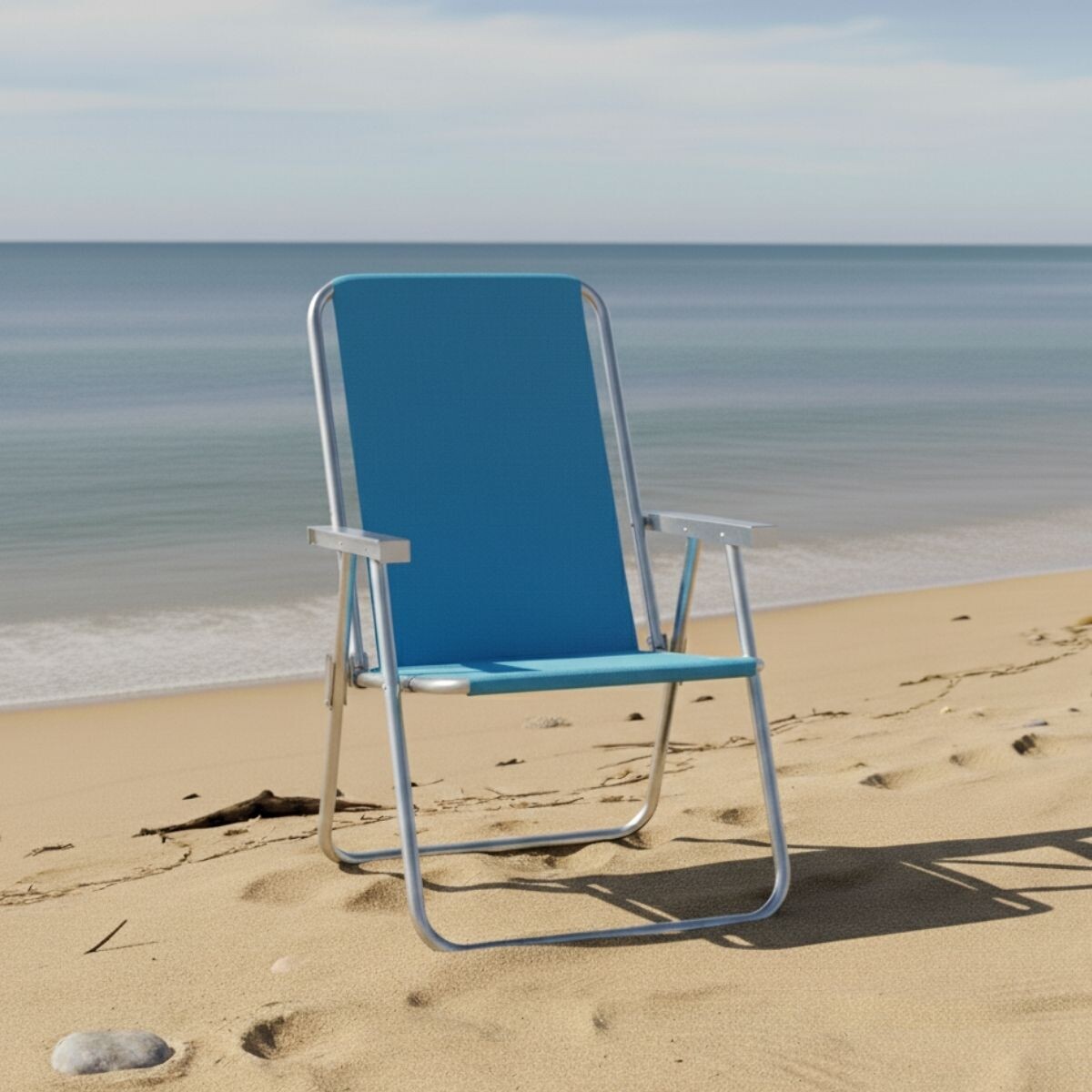 Silla Alta Conforto Aluminio - AZUL CLARO 