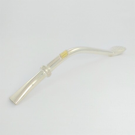 Bombilla de plata 925, modelo CRIOLLA, con tarjeta de oro 18 ktes para grabar iniciales. Bombilla de plata 925, modelo CRIOLLA, con tarjeta de oro 18 ktes para grabar iniciales.