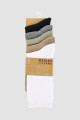 Packs de cinco medias lisas. de algodón. en varios colores s Variante 11