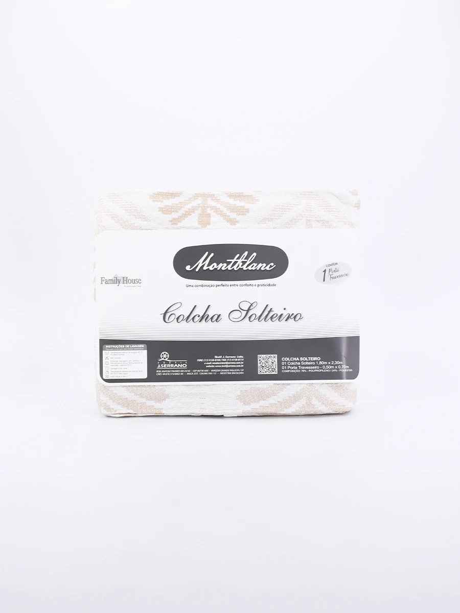 COLCHA MONTBLANC CON 1 FUNDA - BEIGE 