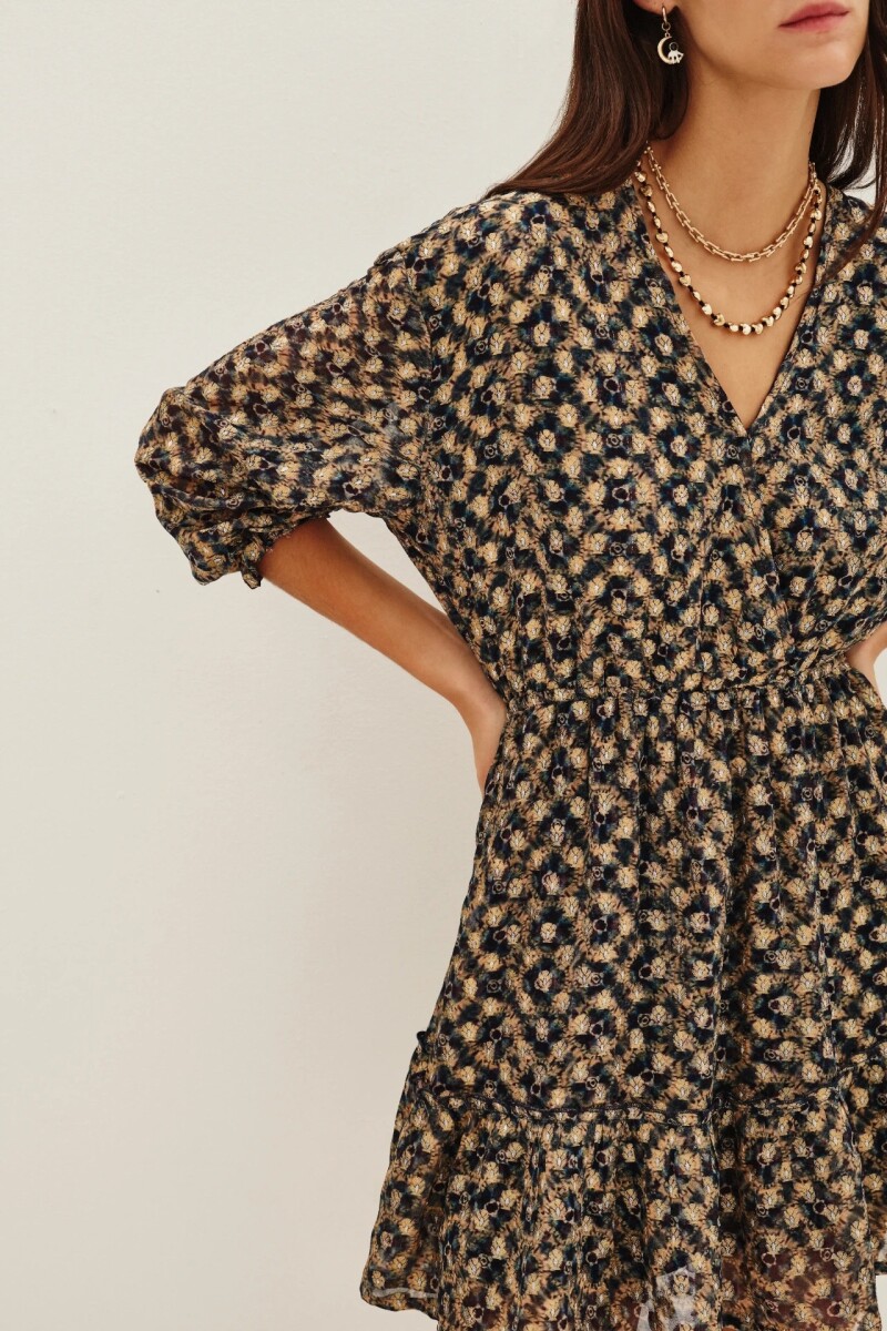 Vestido Sakura Batik Azul