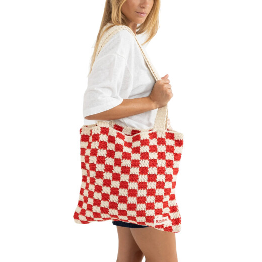 Bolso Rhythm Lola Check Crochet Tote - Multicolor Bolso Rhythm Lola Check Crochet Tote - Multicolor