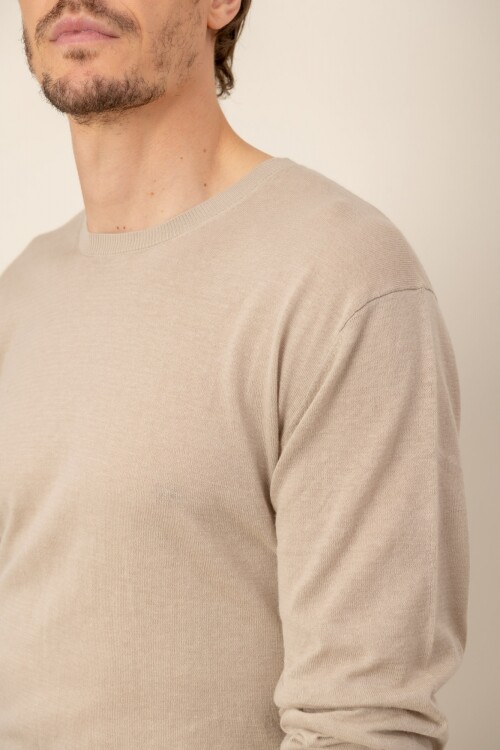 Sweater lino Cemento