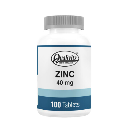 ZINC QUALIVITS 40 mg 100 Tabletas ZINC QUALIVITS 40 mg 100 Tabletas