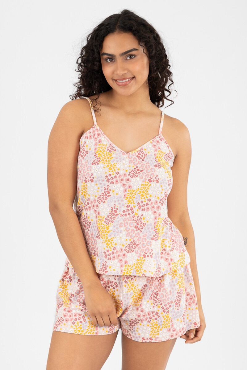 Pijama cartelera Flower
