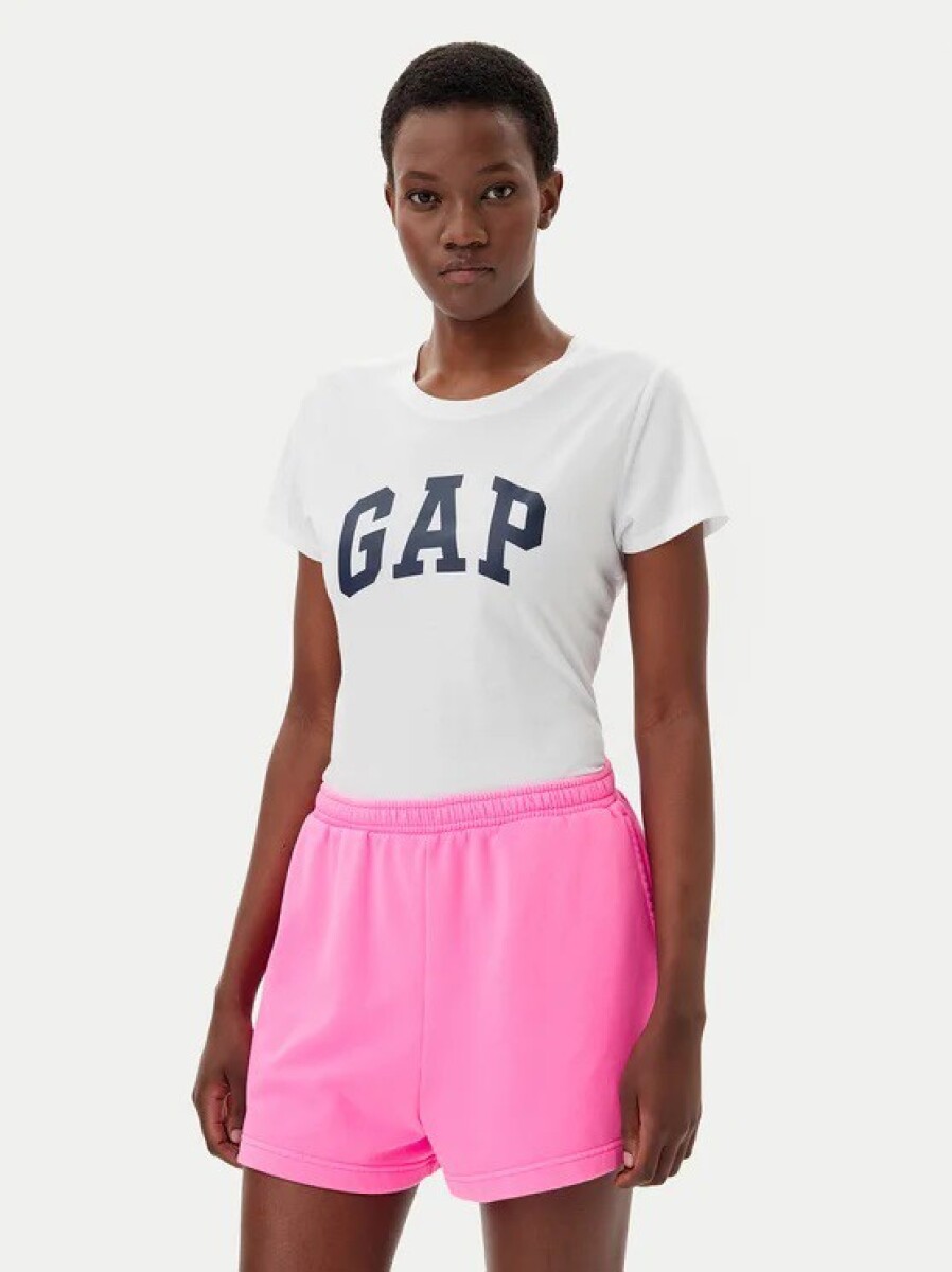 Remera Logo Gap Mujer - New Off White Opt1 