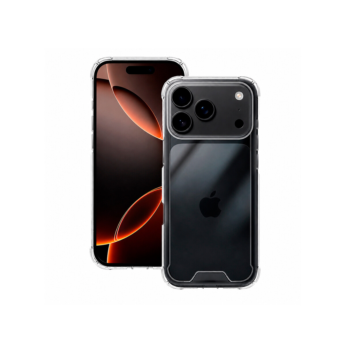 Protector rígido para iPhone 17 Pro Max transparente 
