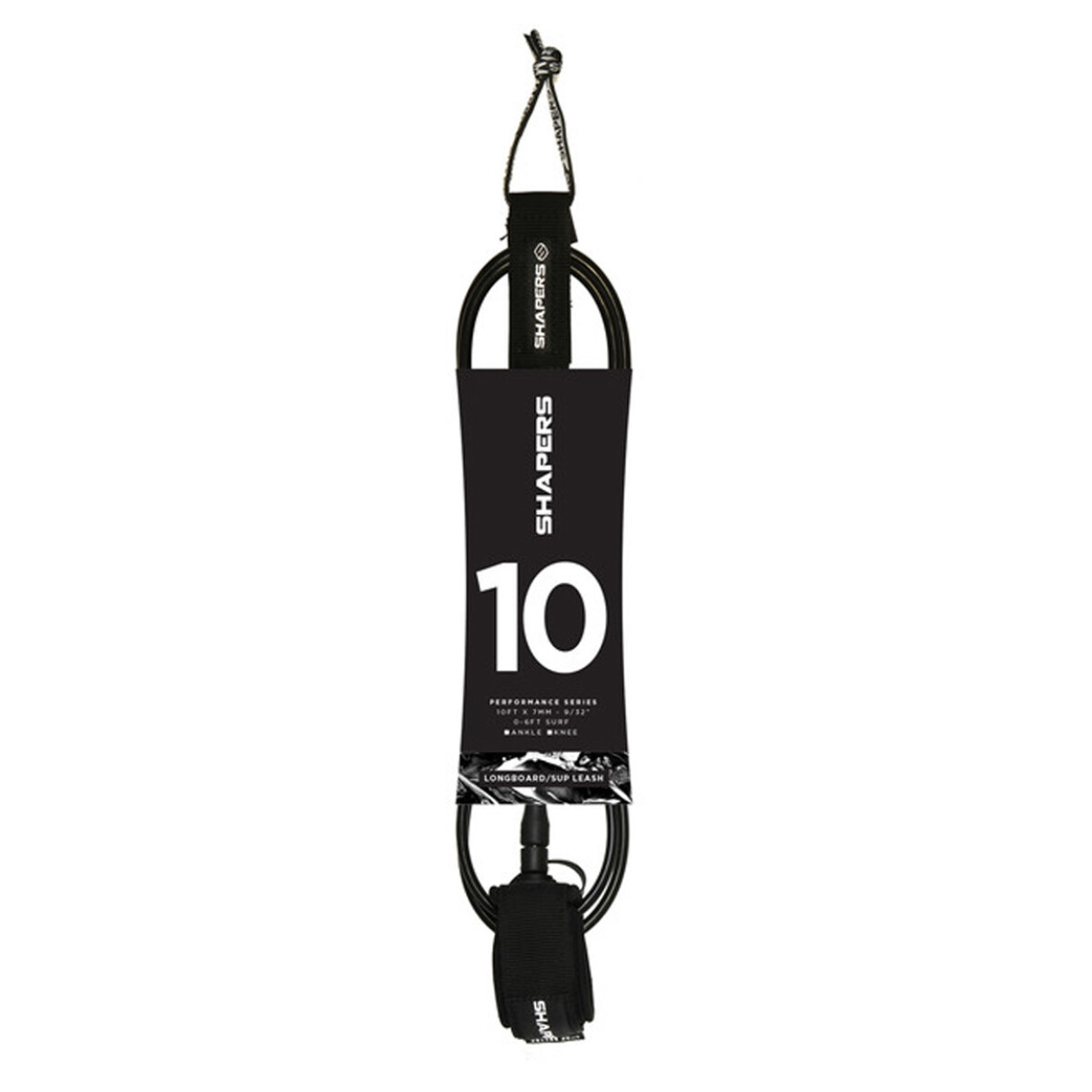 Leash Shapers para Longboard 10.0 Knee - Negro 