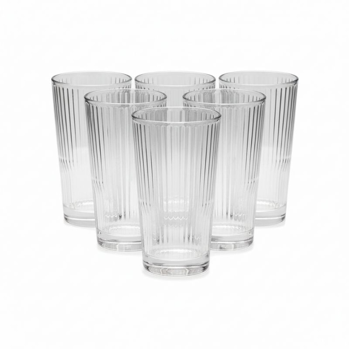 Set 6 Vasos - 400 ml - Redondos 