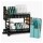 Set Utensilios Cocina 19Pz + Escurridor 2Niv Acero Inox Turquesa