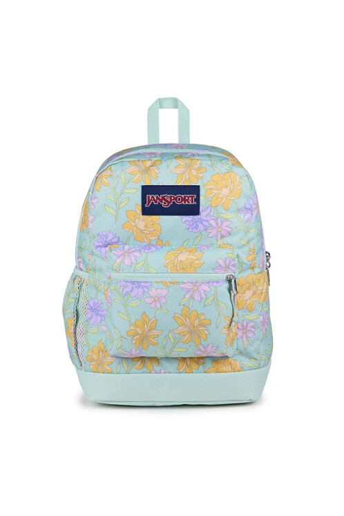 Mochila Portalaptop Cross Town Plus Faded Floral Fresh Mint