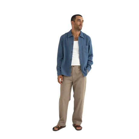 Camisa Rhythm Textured Wale Azul